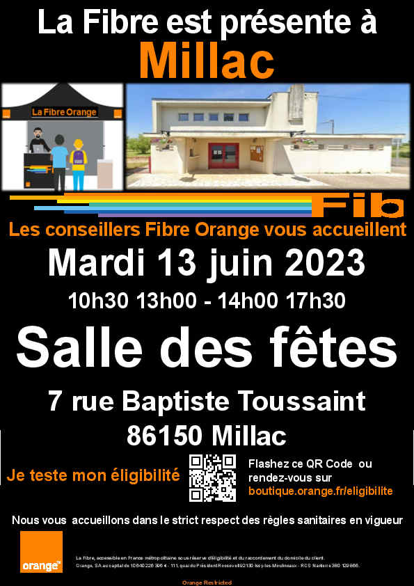 affiche stand a2 millac le 13 juin 2023